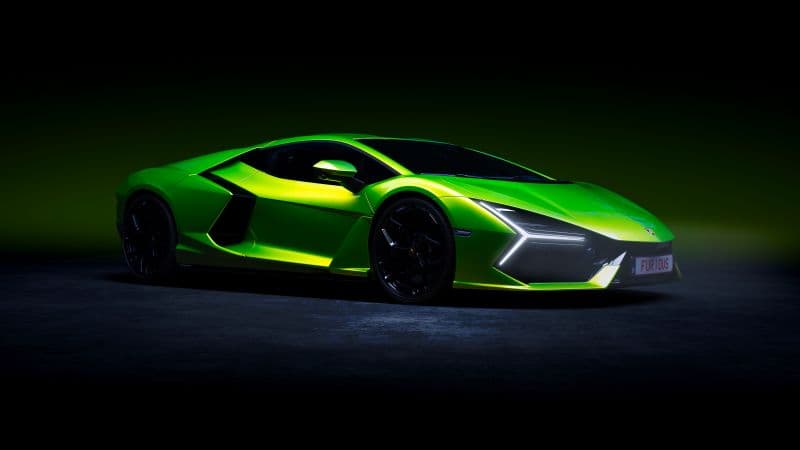 Lamborghini Revuelto Green aesthetic Wallpaper