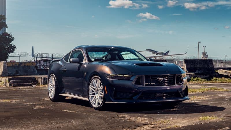 Grey Ford Mustang Dark Horse Wallpaper