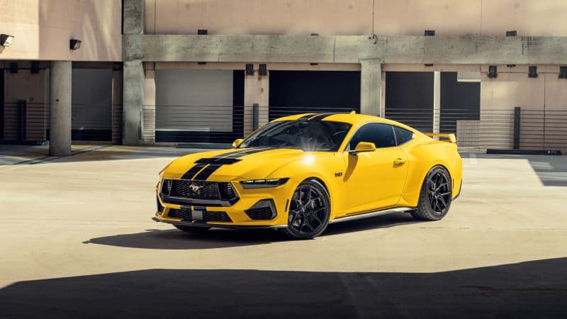 Yellow Ford Mustang Wallpaper