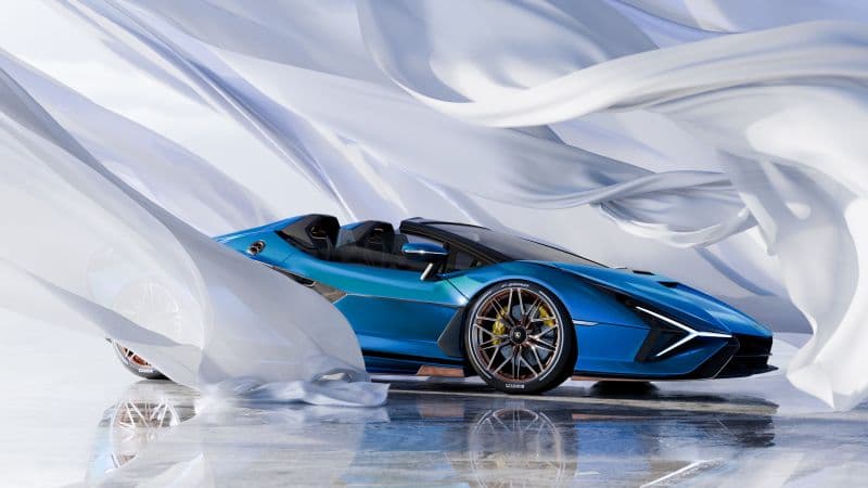 Lamborghini Sián Roadster Super Sports Cars Wallpaper