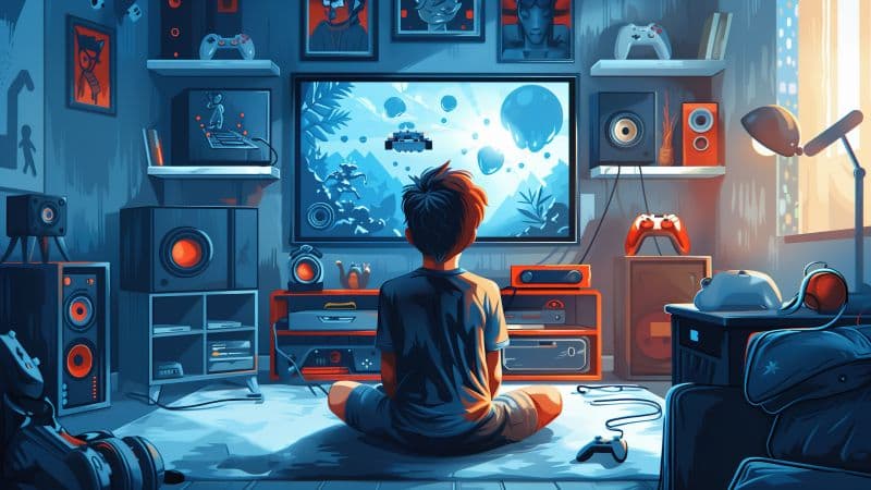 Gamer Gaming room Wallpaper