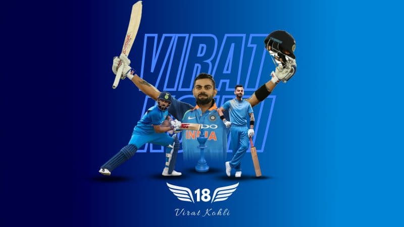 Virat Kohli Indian Jersey 18 Wallpaper