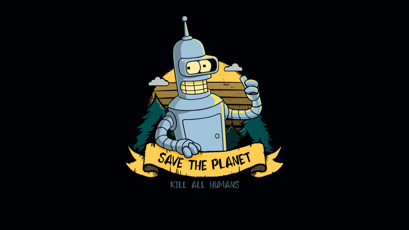 Bender (Futurama) Save The Planet Wallpaper