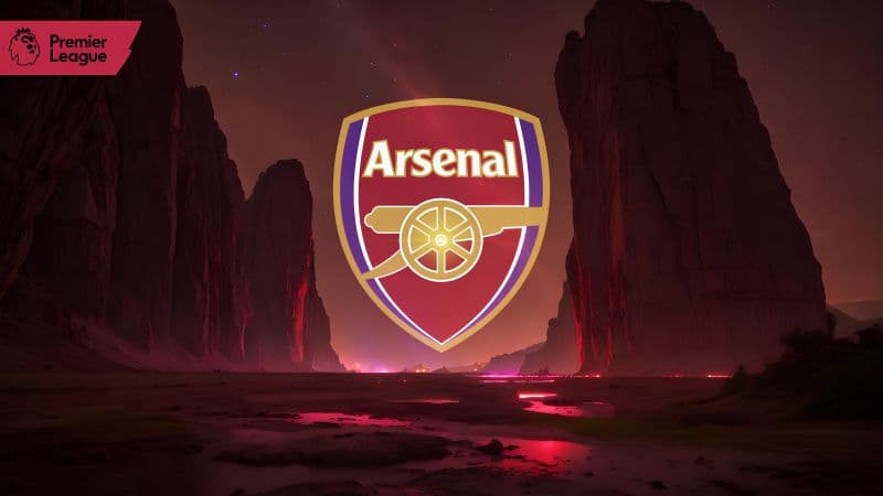 Arsenal FC Neon logo Wallpaper