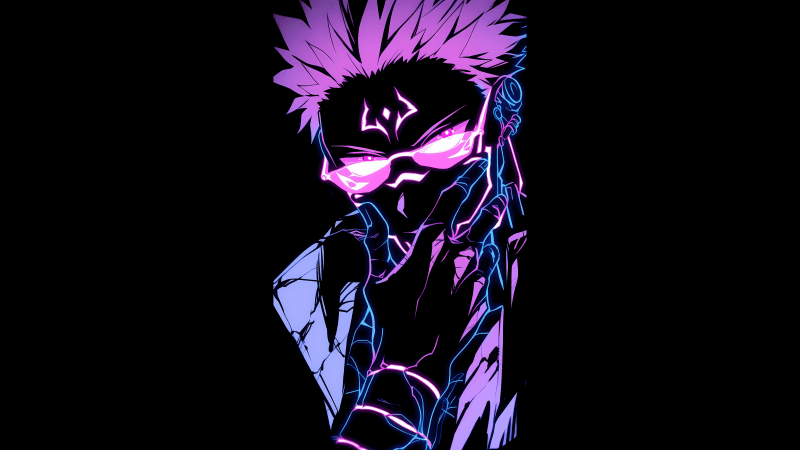 Satoru Gojo Pink aesthetic Wallpaper