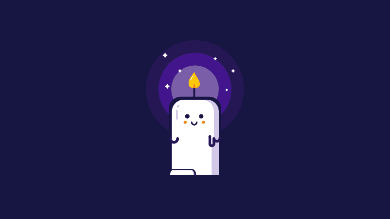 Kawaii Candle Wallpaper