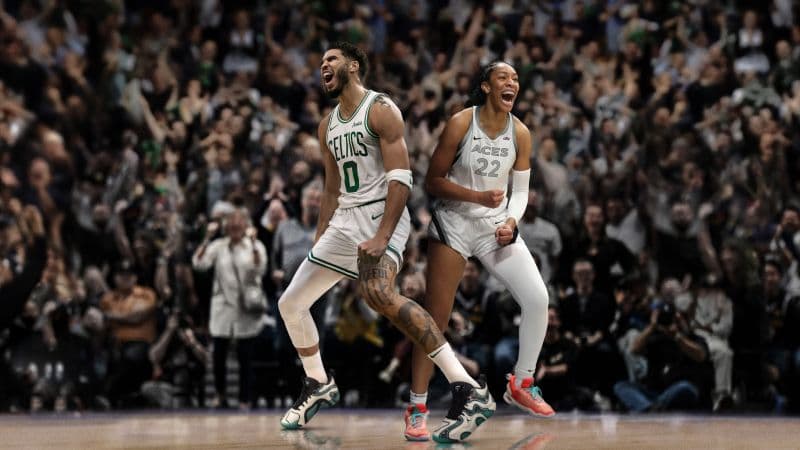 Jayson Tatum Aja Wilson Wallpaper