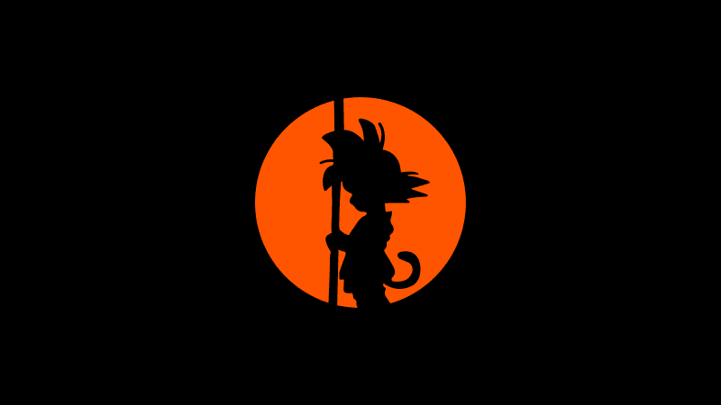 Son Goku Silhouette Wallpaper