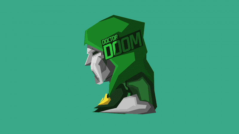 Doctor Doom Minimalist Wallpaper
