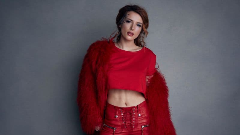 Bella Thorne Red dress Wallpaper