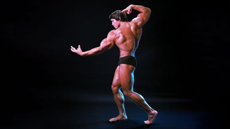 Arnold Schwarzenegger Dark background Wallpaper