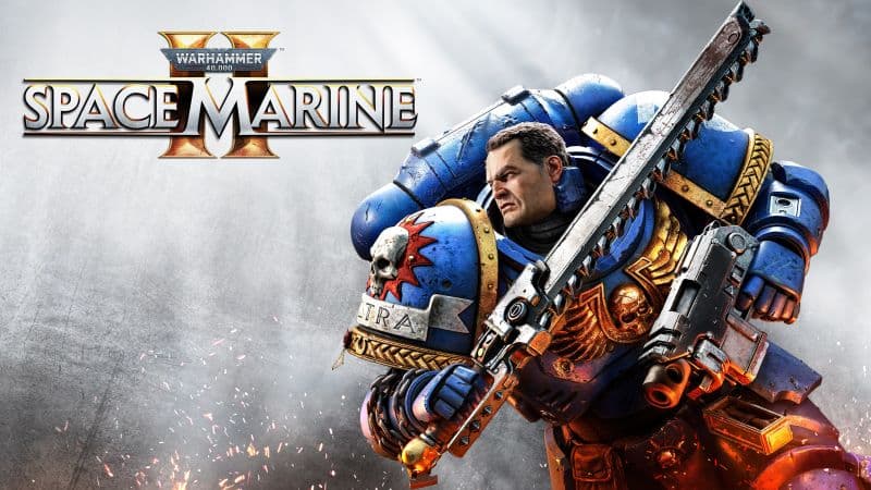 Warhammer 40K Space Marine 2 Key Art Wallpaper