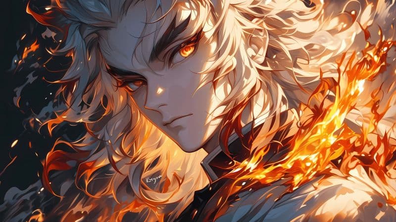 Kyojuro Rengoku Dope Wallpaper