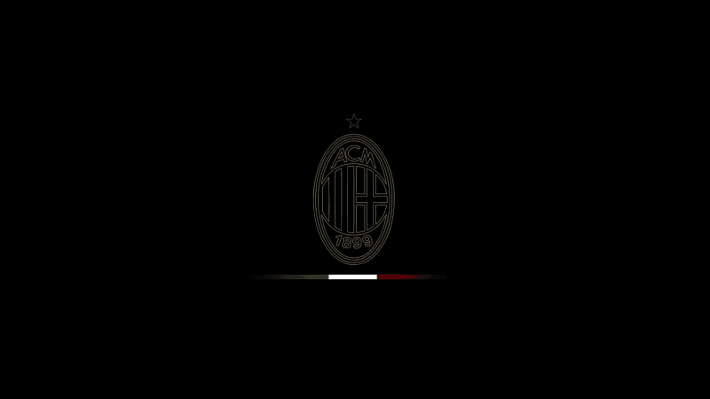 AC Milan Minimal logo Wallpaper