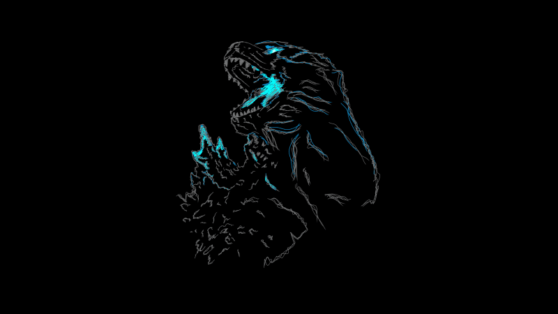 Godzilla AMOLED Wallpaper