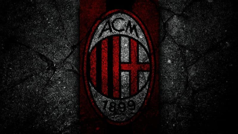 AC Milan Dark background Wallpaper