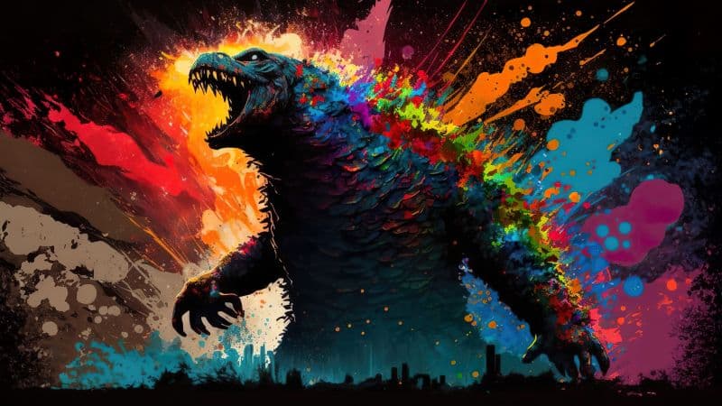 Godzilla Pop Art Wallpaper