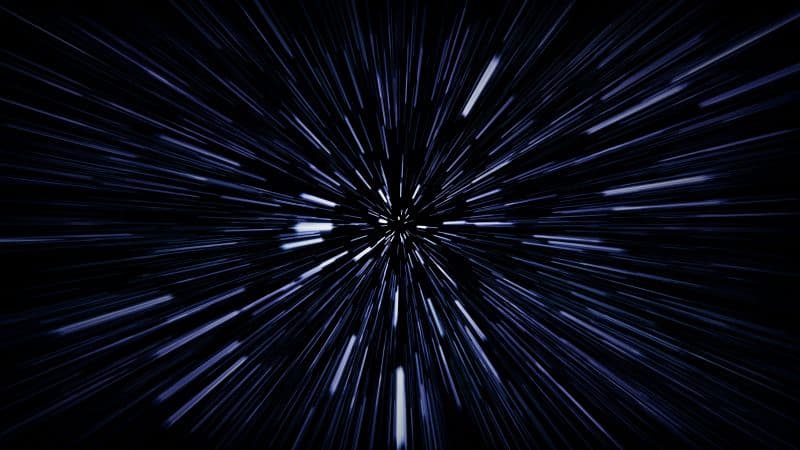 Hyperspace Warp Wallpaper