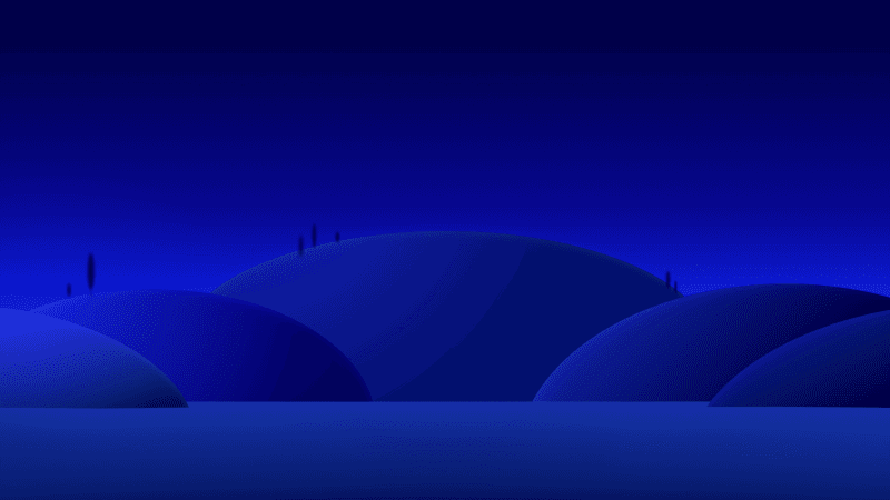 Blue aesthetic Nightscape Wallpaper