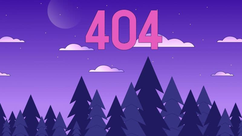 404 Error Purple aesthetic Wallpaper