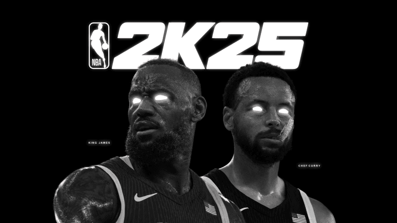 NBA 2K25 Monochrome Wallpaper