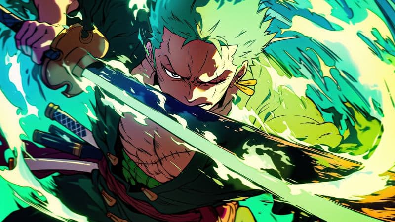 Roronoa Zoro Green Wallpaper