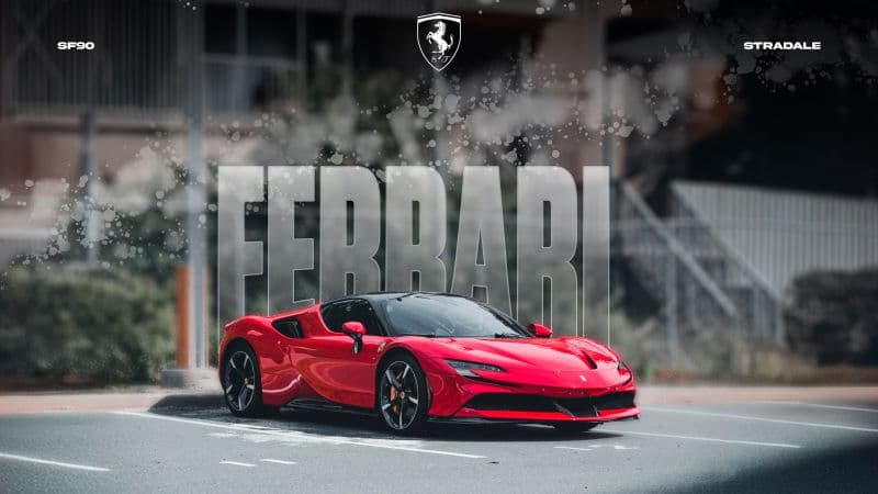 Ferrari SF90 Stradale Poster Wallpaper