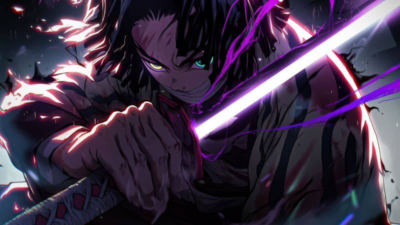 Tanjiro Kamado Sword Wallpaper