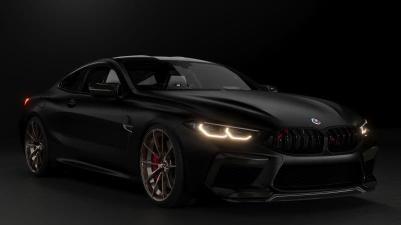 BMW M8 Gran Coupe Dark aesthetic Wallpaper
