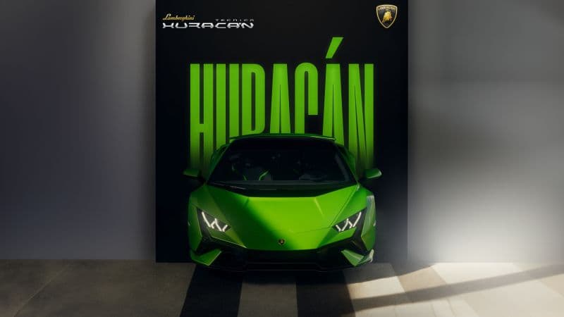 Lamborghini Huracán Tecnica Poster Wallpaper