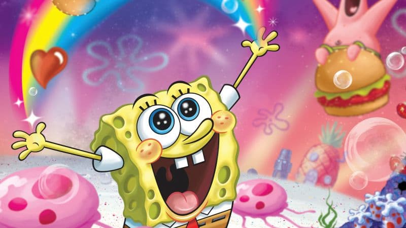 SpongeBob smiley face Patrick Star Wallpaper