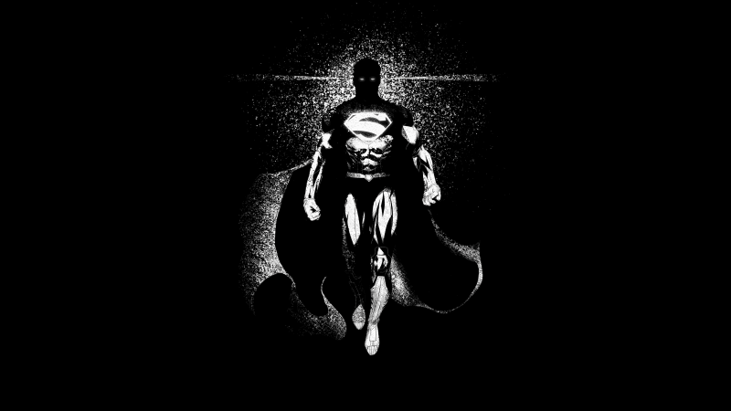 Superman Monochrome Wallpaper