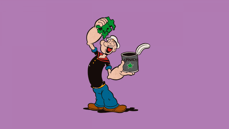 Popeye Spinach Wallpaper
