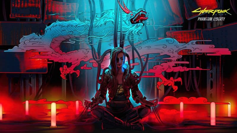 Cyberpunk 2077: Phantom Liberty Dragon Wallpaper