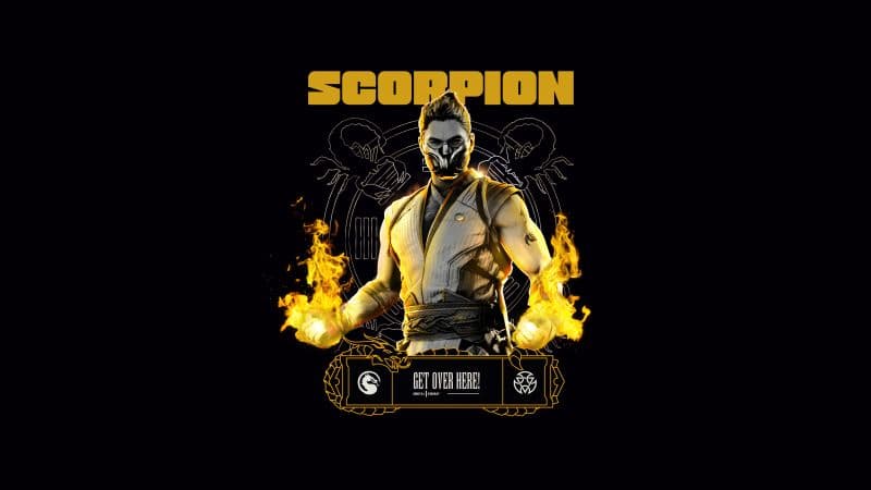 Scorpion (Mortal Kombat) AMOLED Wallpaper