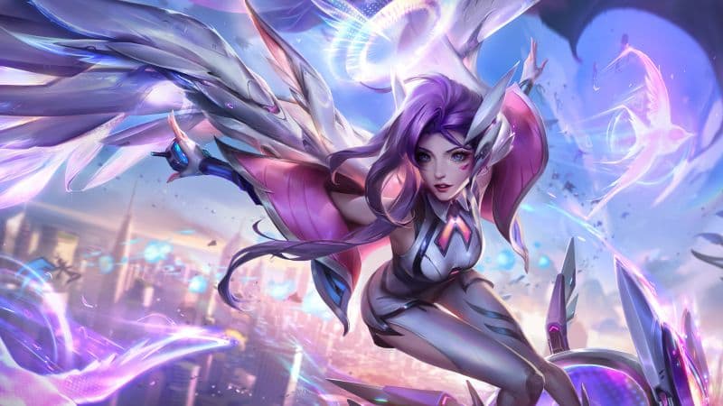 Battle Dove Seraphine League of Legends Wallpaper