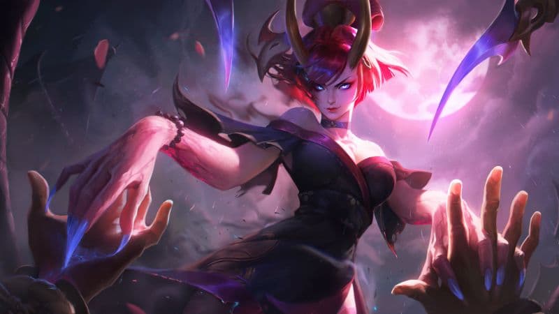 Blood Moon Evelynn League of Legends Wallpaper