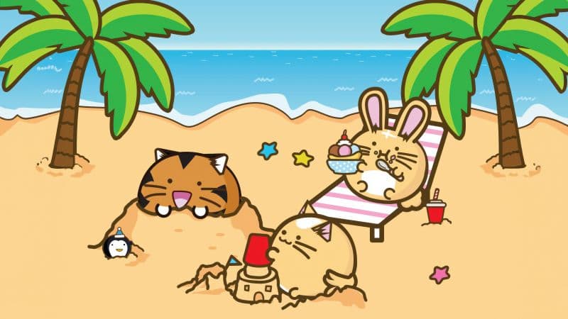 Fuzzballs Beach Wallpaper
