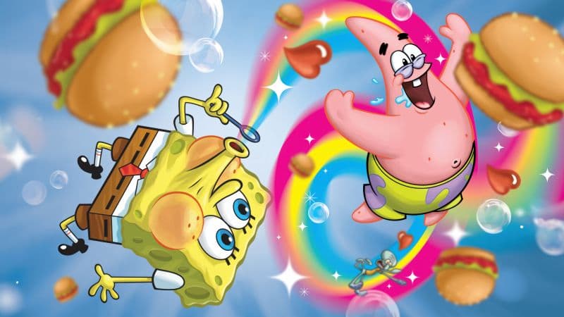 SpongeBob SquarePants Rainbow Wallpaper