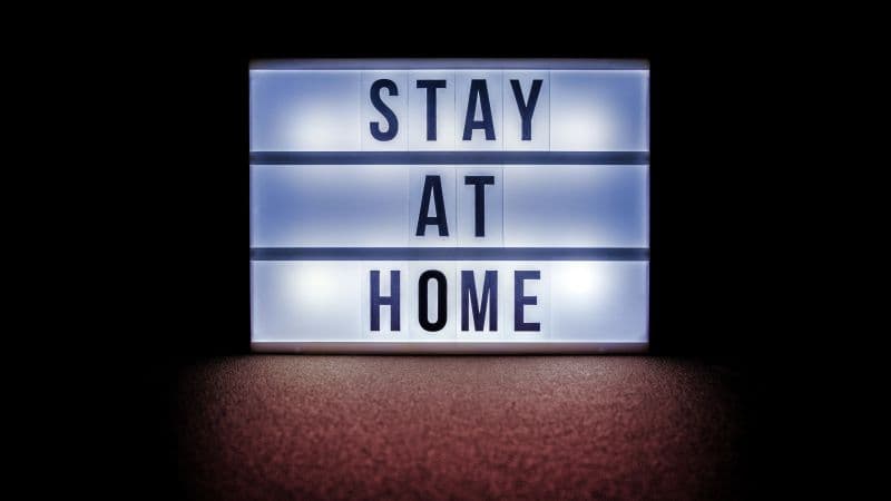 Stay at Home Sign board Wallpaper