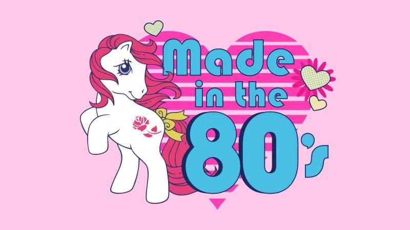 Made in the 80's Unicorn Wallpaper