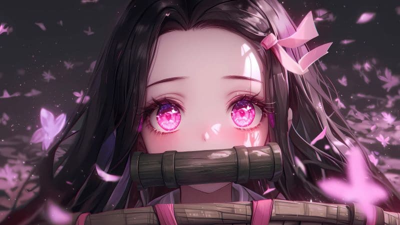 Nezuko Kamado Cute art Wallpaper