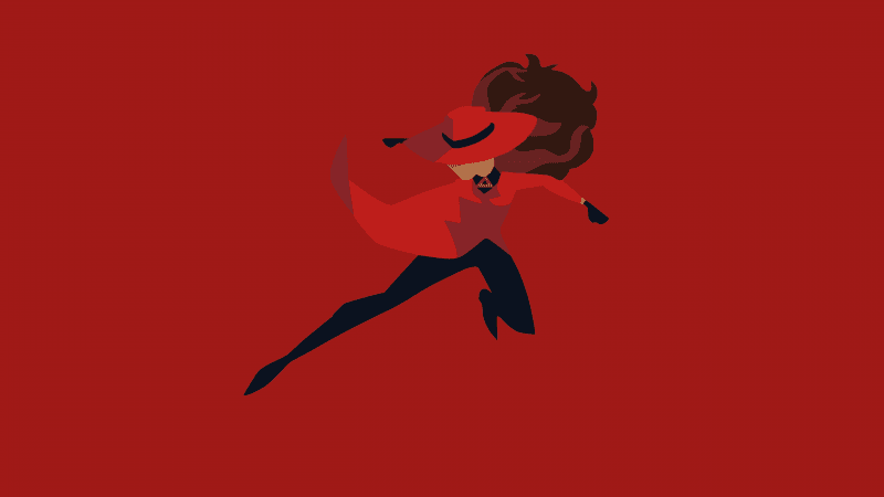 Carmen Sandiego Minimalist Wallpaper