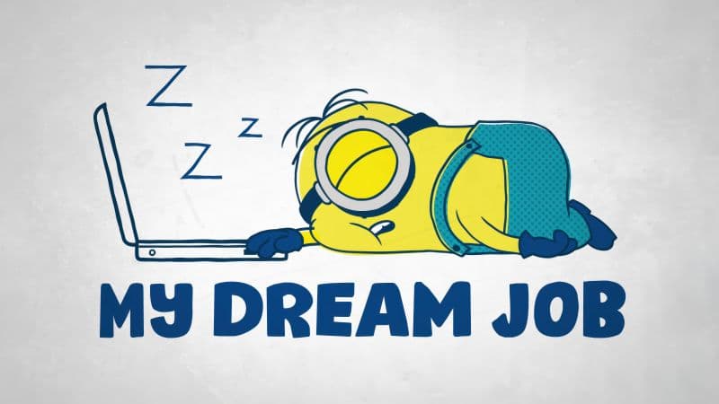 Minion Dream Job Funny Wallpaper