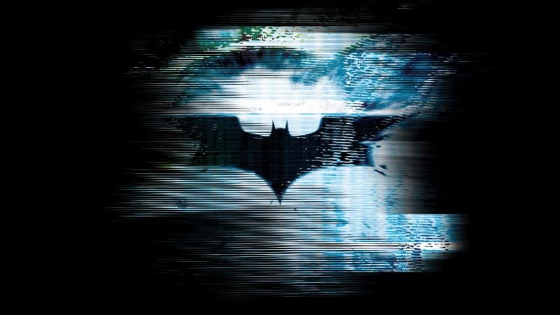 Batman sign Glitch Wallpaper