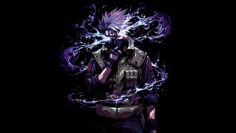 Kakashi Hatake AI art Wallpaper