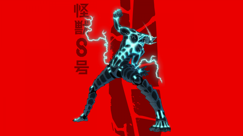 Kaiju No. 8 Red background Wallpaper