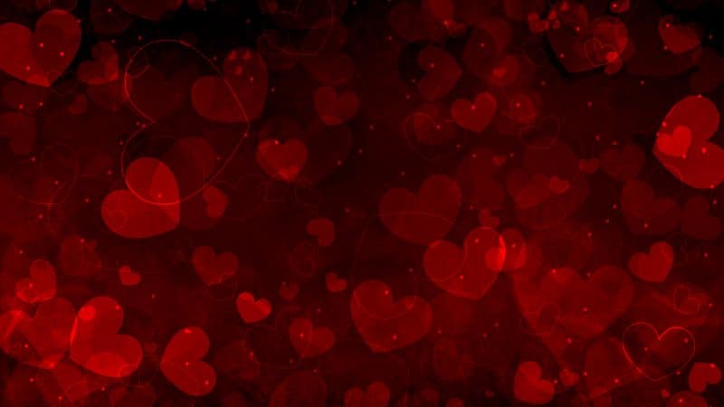 Red hearts Valentine Wallpaper