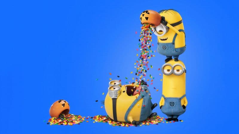 Minions Halloween party Wallpaper