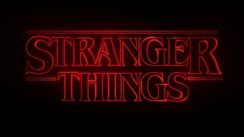 Stranger Things Neon logo Wallpaper